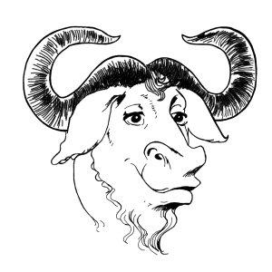 Une tête de GNU